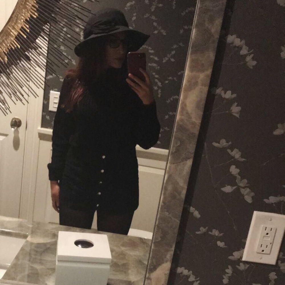 Corduroy skirt with buttons